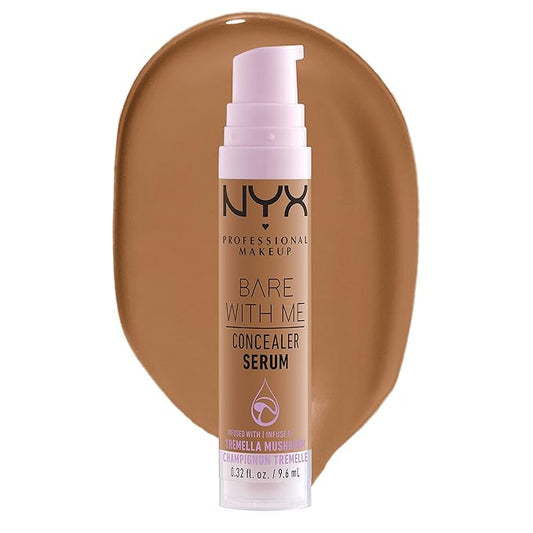 NYX PROFESSIONAL MAKEUP Bare With Me Concealer Serum, Concealer Makeup For Up To 24Hr Hydration - Deep Golden
