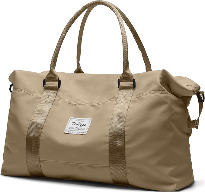 Travel Duffel Bag, Carry On Overnight Weekender Bags for Women | Travel Bag with Wet Pocket & Trolley Sleeve, For Spirit Airlines 18x14x8 Personal Item Bag