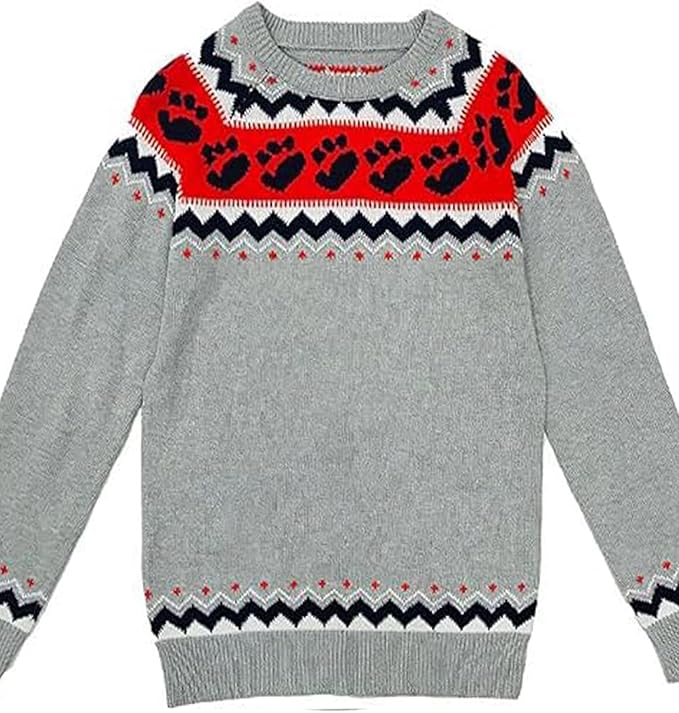 Zhyaj Fair Isle Sweater for Womens Winter Long Sleeve Vintage Knitted Sweater Casual Fall Crew Neck Pullover Sweaters