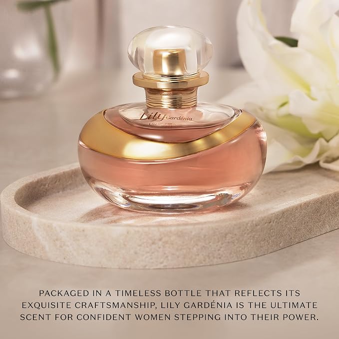 O Boticário Lily Gardenia Eau de Parfum - Long Lasting Perfume for Women - 2.5 oz / 75 ml, Premium Brazilian Floral Fragrance with Gardenia & Lily Notes, Luminous Signature Scent, Women's Perfume Gift