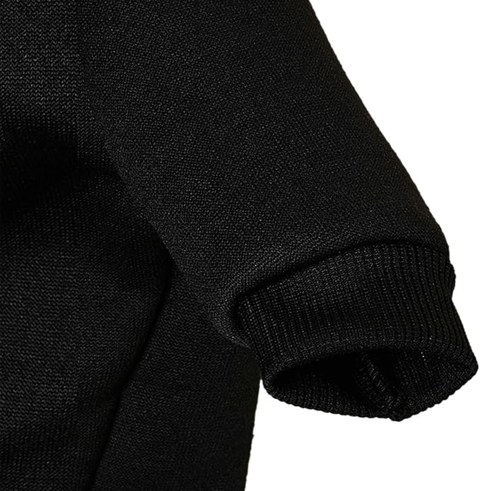 Puppy Sweater for Small Dogs Clothes Warm Winter Cat Clothe Pet Sweatshirt Knitwear Doggie Kitten Clothing, Black, X-Large