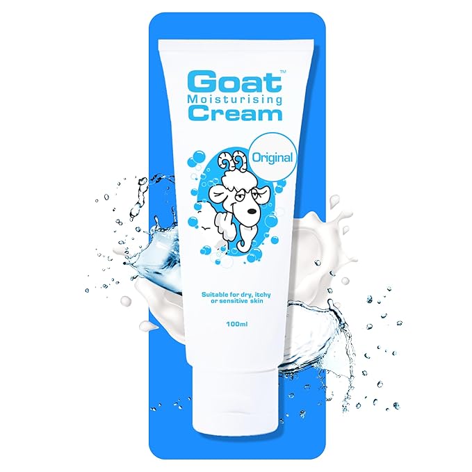 Goat Moisturizing Cream - Moisturizing Hand and Body Cream - Enriched Milk, Vitamin E, 100 ml, For Dry Itchy or Sensitive Skin, Made in Australia