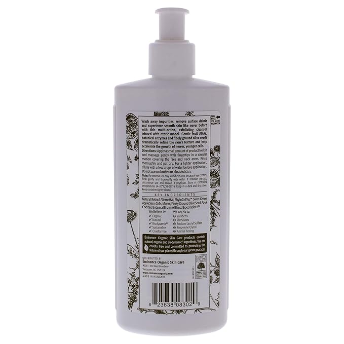 Eminence Age Corrective Monoi Exfoliating Cleanser 8.4oz(250ml) Treatment Beauty Skin