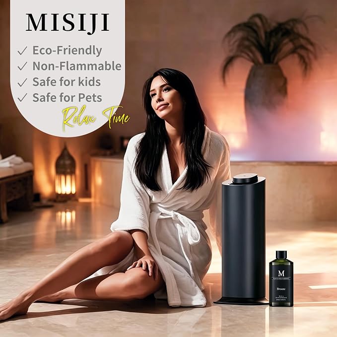 Hotel Collection Diffuser Oil-Breeze, 6.76 Fl Oz (200ml), Home Luxury Aroma & Hotel Fragrance Diffuser Oil- Essential Oils for Aromatherapy Bigger Bottle,Longer Lasting Aroma