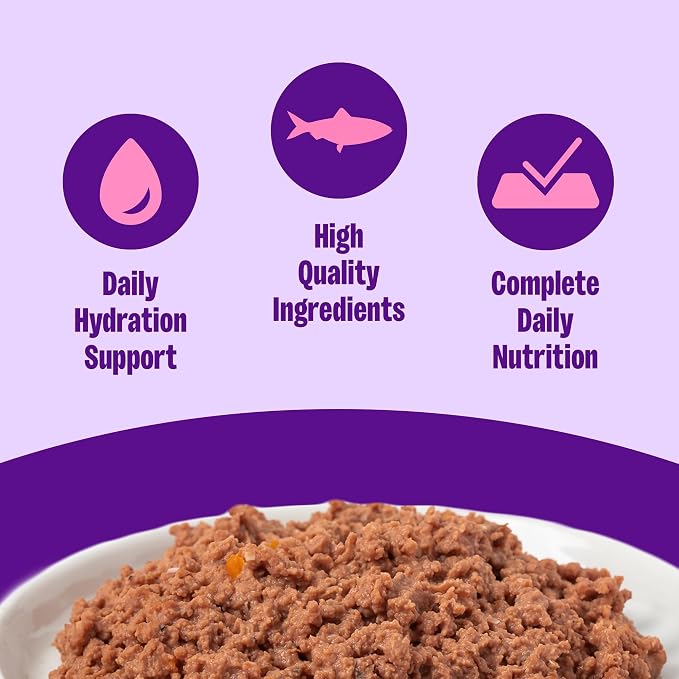 Wellness Complete Health Age Advantage Senior Canned Wet Cat Food, Natural, Protein Rich, Grain Free, Tuna and Salmon Entrée Recipe, 3 oz, Pack of 24 Cans