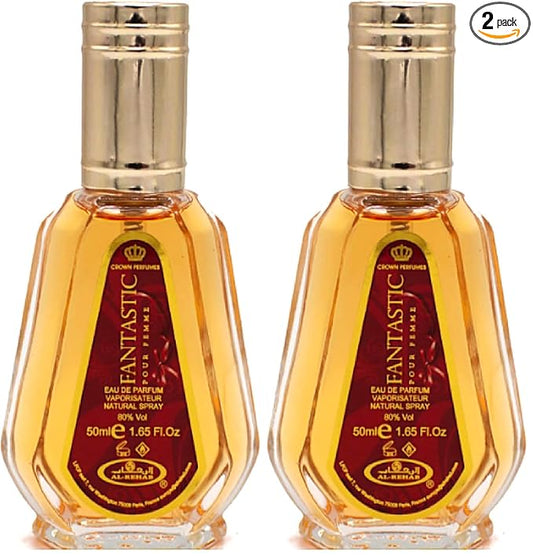 Al-Rehab Fantastic Eau de Parfum Spray for Women, 1.7 Ounce (Pack of 2)