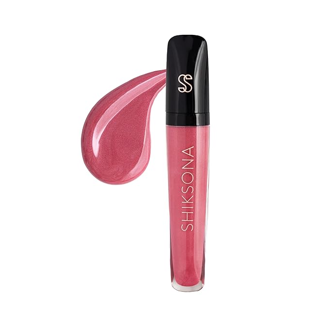 ShikSona High Shine Lip Gloss | Hydrating, Vegan, High Pigment, Non-Sticky Lipgloss in a Timeless, Universal Color | Gorgeous Go-Getter (Bold Pink)