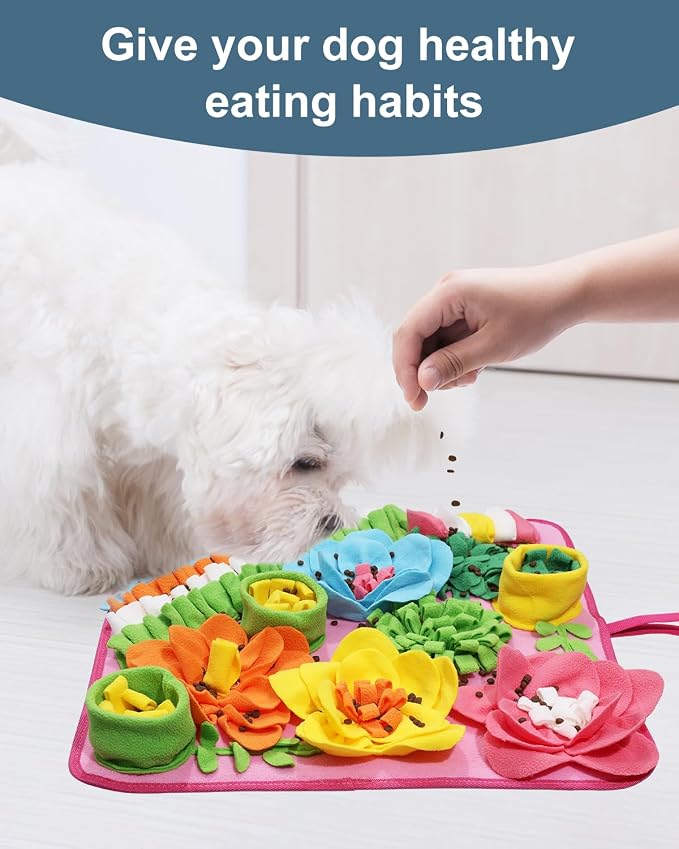 Snuffle Mat for Dogs, 20in Felt Wool for Medium/Large Pets, Dog Puzzle