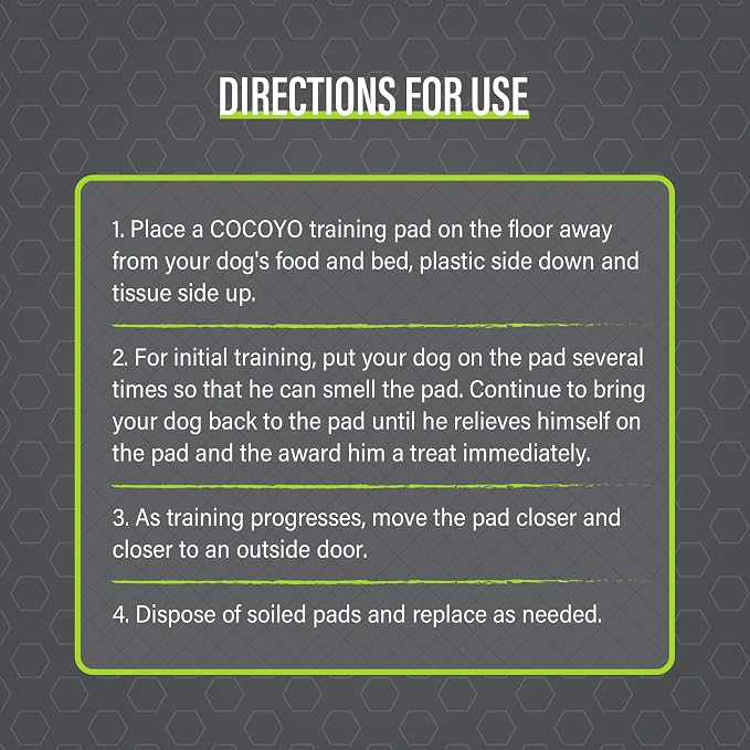 COCOYO Dog Training Pads 丨 Carbon Absorb Eliminating Urine Odor Doggie Training Pads 丨 Premium Charcoal Dog Pee Pads (100 Count, 22x22 inch),Gray