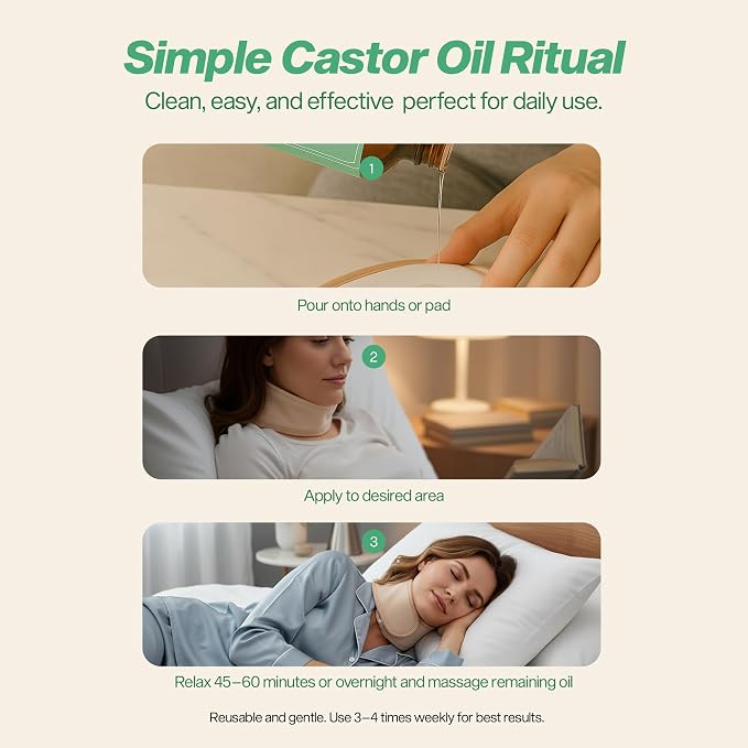 Organic Castor Oil – 100% Supplier Certified Organic, Hexane Free, Cold Pressed Castor Oil for Skin Hydration, Massage and Wellness, Safe for All Skin Types – 4 oz (2 Pack)