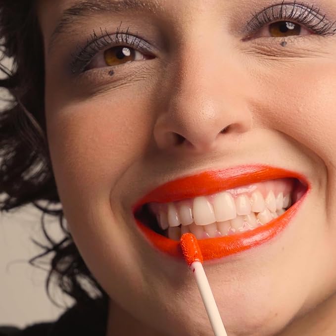 UNICORN SNOT Liquid Metal Lip Paint | Intense Pigment, Non-drying, Metallic Lip Color Makeup for Holiday, Stocking Stuffers, Christmas Gift | Vegan & Cruelty-free Lip Makeup - LAVA (Fiery Red)