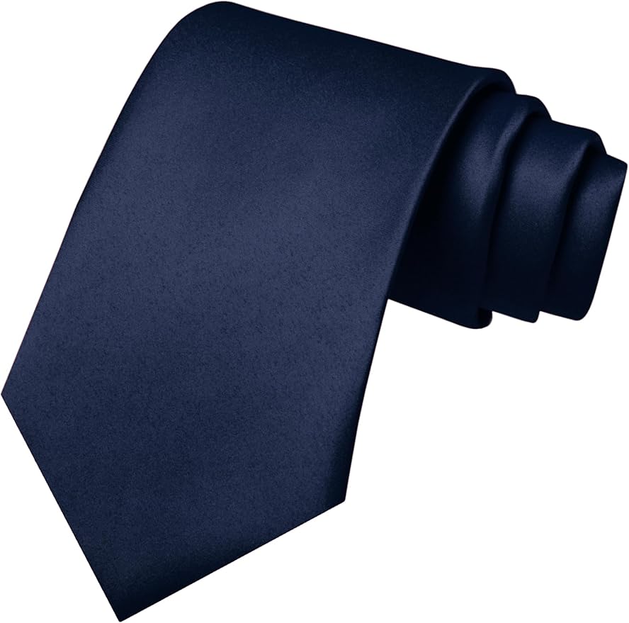 JEMYGINS Solid Color Tie Mens Necktie for Business and Wedding