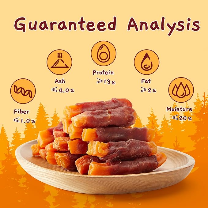 Jungle Calling Duck & Sweet Potato Treats, Fiber Rich, Limited Ingredient | Rawhide Free, Grain Free, Ideal for Picky Eaters, Perfect for Daily Rewards, For Small, Medium & Large Breeds, 10.6 Oz