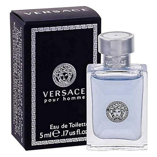 VERSACE Pour Homme 5 Ml Eau de Toilette Mini, 0.17 Ounce