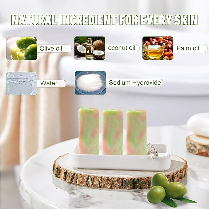 23pcs Handmade Travel Soap, Mini Olive Hand Soap Individually Wrapped, Body Bath Gentle Bars Men Women, Travel Size Toiletries for Homeless and Hotel, Essentials Wash for Guest Bathroom