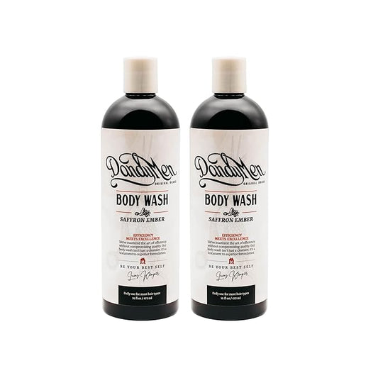 DandyMen Hydrating Bodywash for Men – 16oz (2-pack, Saffron Ember)