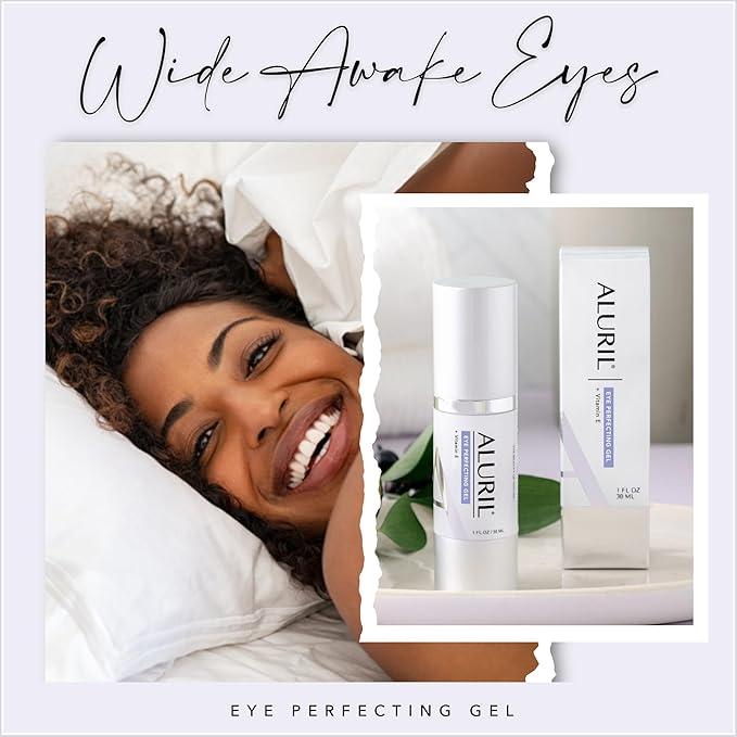 Eye Perfecting Gel – Hydrating & Nourishing Targets Dark Circles, Depuff & Revitalize Under Eye Area, Enhanced with Vitamin E to Refresh Skin Tone & Texture, Suitable for All Skin Types 1 fl oz