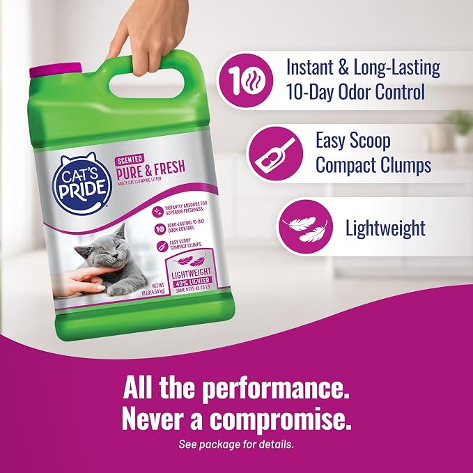 Cat's Pride Pure & Fresh Lightweight Scented Clumping Litter 10lb