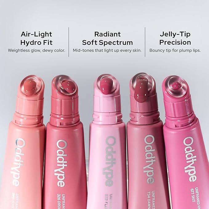 Unframed Hydro Blow Tint – 295 Sure | Hydrating Gloss Lip Tint | 0.3 fl oz / 9 g | Korean Beauty