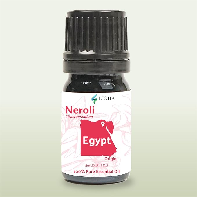 Neroli Essential Oil - Direct from Egyptian Nile Delta Farms - Steam Distilled - Aceite Azahar for Aromatherapy, Massage, Diffuser, DIY Candle and Soap Making - 15ml