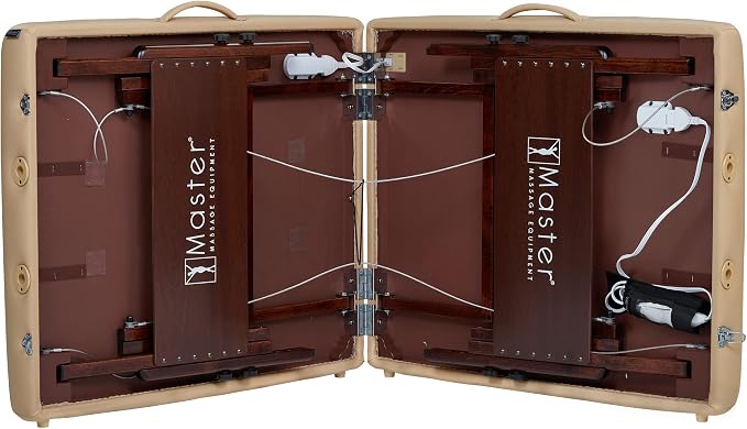 Master Massage 30" Del Ray Therma Top™ Portable Massage Table Beauty Bed Package with Accessories- for Use as a Tattoo Bed, Lash Table