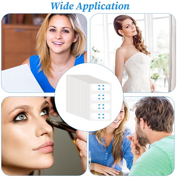 200PCS Face Lift Tape Invisible Instant Lifting Neck Tape Super Thin Breathable Facelift Concealed Makeup Patches for Women Wrinkles Overnight Sagging Skin Jowls Eyes Double Chin