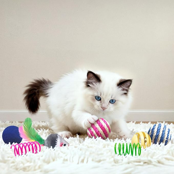 Cat Toys for Indoor Cats, 35 Packs Interactive Cat Toys Set for Kitten