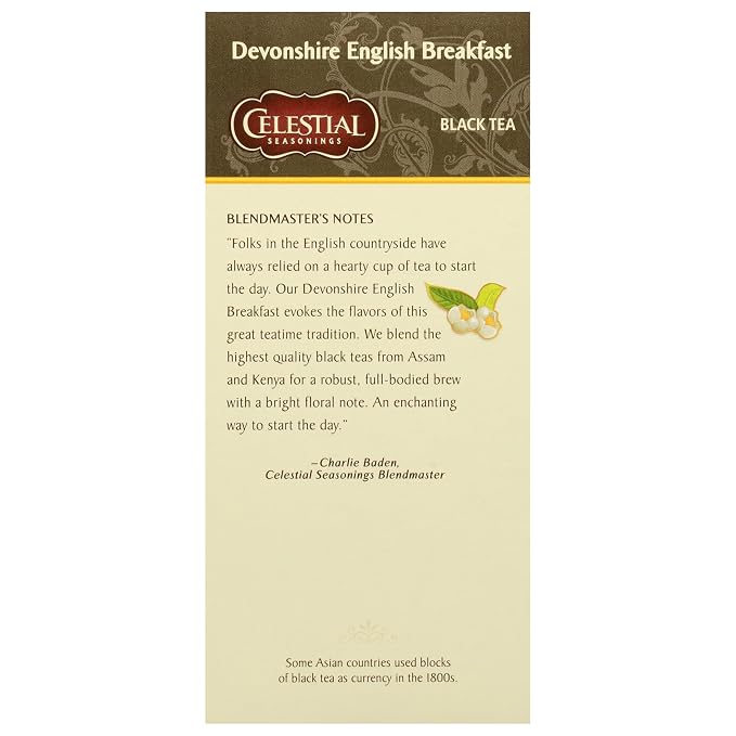Celestial Seasonings Devonshire English Breakfast Black Tea 25 Tea Bags (Pack of 3)