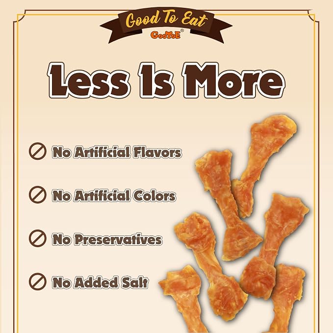 Gootoe Turkey Tendons, Dog Treats for Small Breeds, Bone (S), 6 Counts