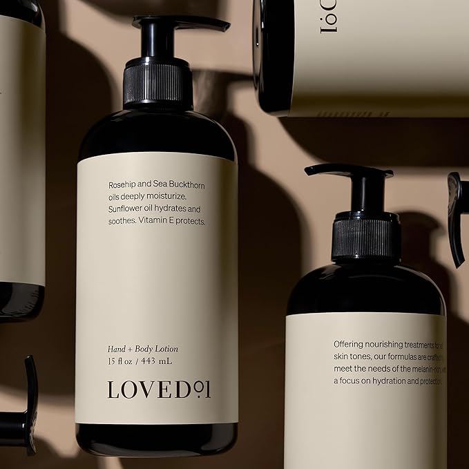 Loved01 Hand & Body Lotion, John Legend Skincare, Fragrance-Free, Daily Lightweight Cream, Formulated with Shea Butter & Vitamin E, 2-Pack (15 oz each)