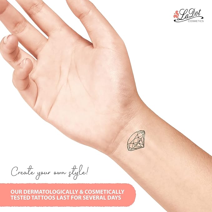 LaDot Pierre de Tatouage temporaire - Petit diaman