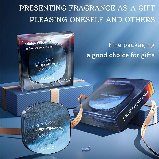 Premium Woody Solid Perfume Balm for Men — Long Lasting Masculine Scent, Portable Travel Size,TSA Friendly, Pocket Fragrance for Urban Men