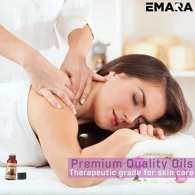 EMARA All Natural Herbal Green Tea Essential Oil for Diffusers, Skin Care, Aromatherapy Fragrance Oil, Organic Therapeutic Grade 4 fl oz