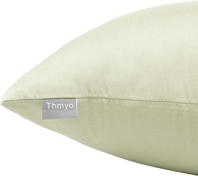 Thmyo 4-Pack 100% Cotton Comfortable Solid Decorative Throw Pillow Case Square Cushion Cover Pillowcase Sublimation Blank Pillow Covers DIY Throw Pillowcase for Sofa Bedroom(24x24 inch/ 60x60cm,Beige)