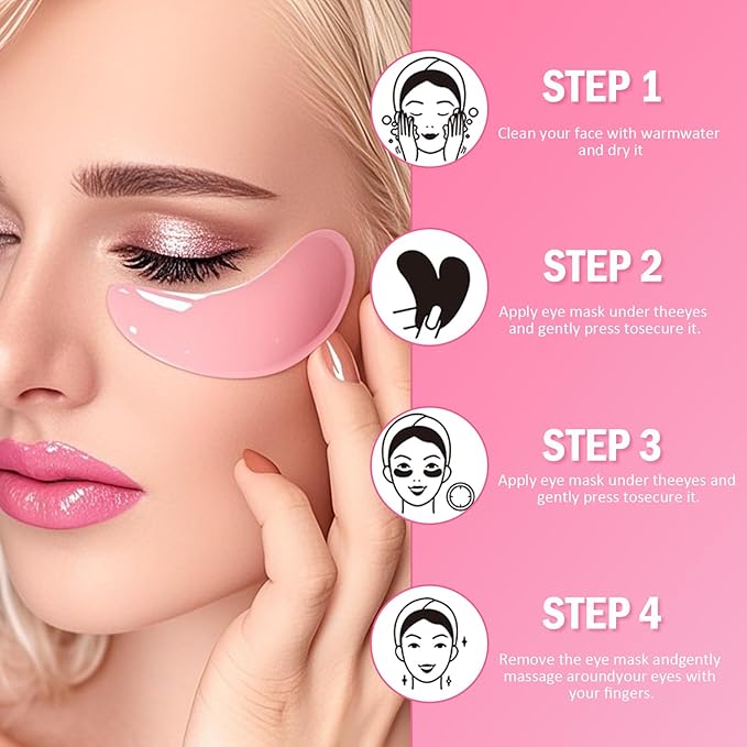 30 Pairs Lip Mask & Under Eye Patches, Pink Collagen Eye Mask Pads, Lip Mask Skincare, Bridesmaid Gifts, Bachelorette Party Favors, Mothers Day Gifts, Teacher Appreciation Gifts, Bulk Gifts for Women