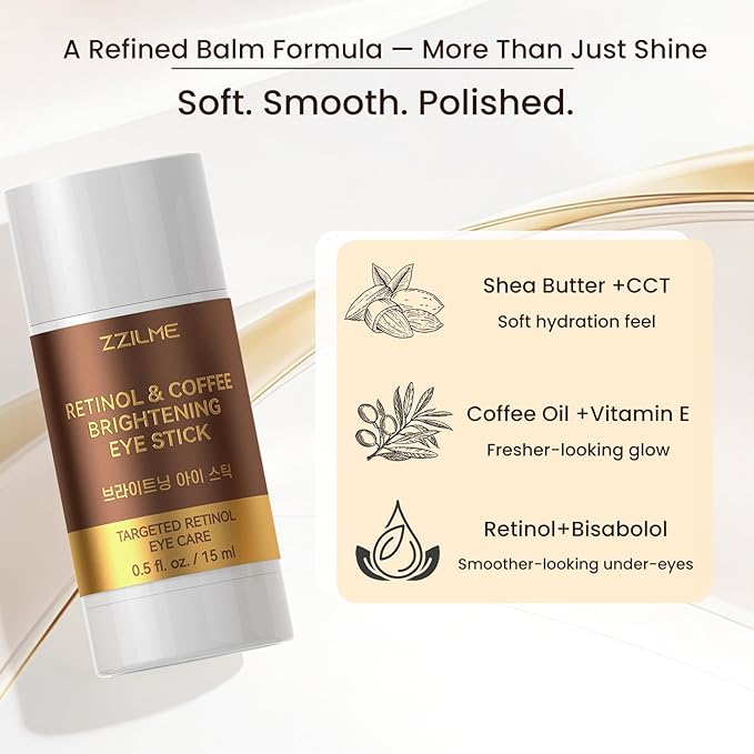 Retinol Eye Balms Repair Dark Circle, Eye bags and Puffiness, wrinkles,Firming Anti-Aging Eye Treatment, 15 ml