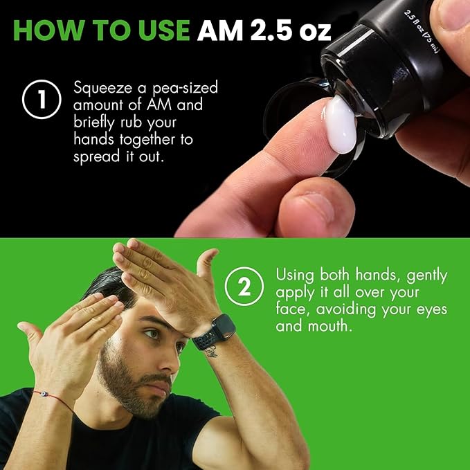 Tiege Hanley Mens Face Moisturizers, Morning Daytime Facial Moisturizer with SPF 20 (2.5 oz) and Night Time Facial Moisturizer - Anti-Aging Night Time Wrinkle Cream for Men with Sensitive Skin (2 oz)