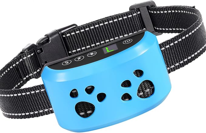 Dog Bark Collar, Svtrat Smart Anti Bark Collar for Small Medium Large Dogs | 7 Adjustable Sensitivity & 4 Humane Modes, Rechargeable Auto No Barking Training Collar for Dogs 8-120lbs, IP65 Waterproof