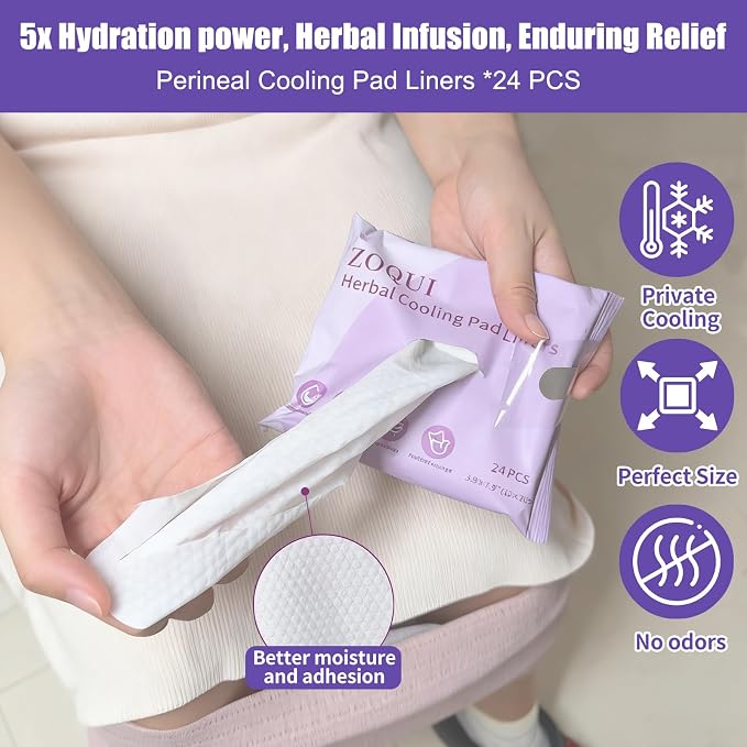 Postpartum Essentials Recovery Kit for New Moms, 16 Pcs Perineal Care Set with Peri Bottle, Disposable Underwear, Postpartum Pads & Cooling Pad Liners, Hospital Bag Essentials