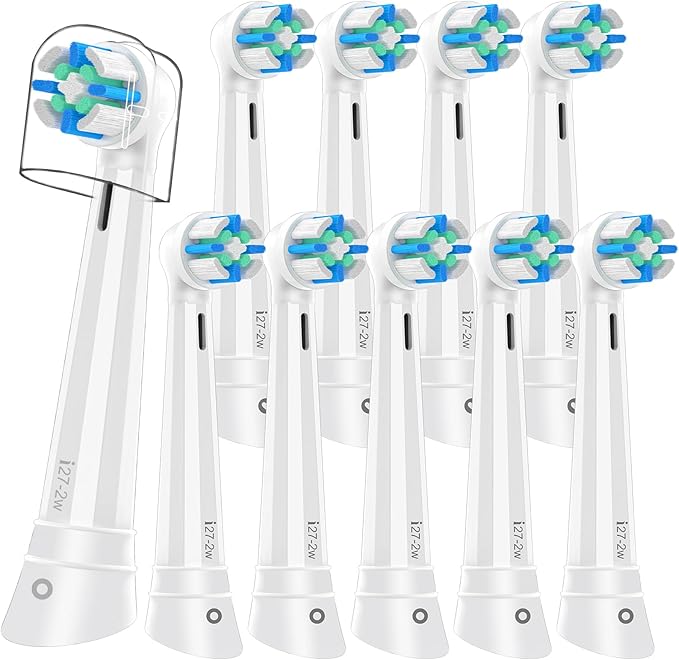 iO Replacement Heads Compatible with Oral B iO Electric Toothbrush,Compatible with Oral B iO Series 2/3/4/5/6/7/8/9/10,Premium Bristles for Deep Cleaning&Gentle Care,White