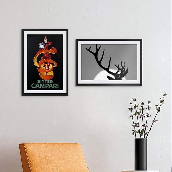 upsimples 13x19 Picture Frame, Gallery Wall Frames Set of 5, Black | Poster Frame Collage Wall Decor, 11x17 Picture Frame with Mat for Family, Baby, Hallway, Christmas