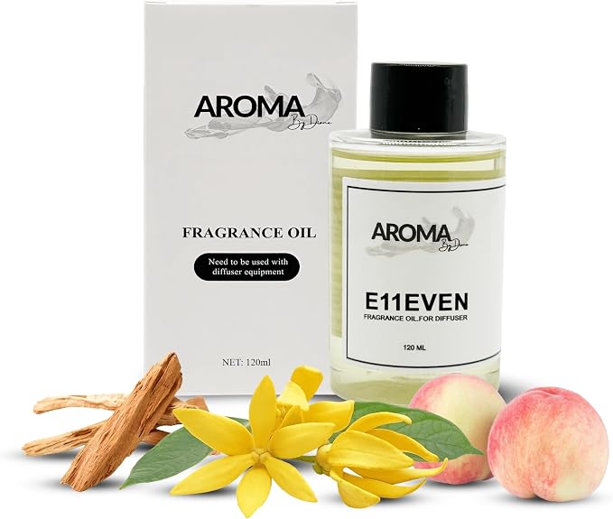 Essential Oils for Diffuser - E11even Fragrance Oil Blend - Luxury Hotel Inspired Aromatherapy Oils - Musk, Patchouli and Vanilla Scent - 120ml