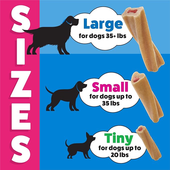 Purina Busy Bone Adult Large Dog Chew Treats, Original, 6 ct Pouch | Rawhide free chew with a real meat center for dogs 35+ lbs, long lasting chew that helps clean teeth