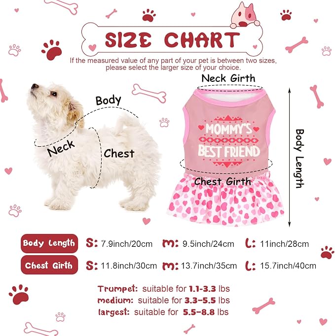 6 Pack Girl Dog Clothes Pet Dress Shirt Female Cute Dog Sundress Puppy Summer Apparel Clothes Outfits with Ruffles for Pets Cats(Small)