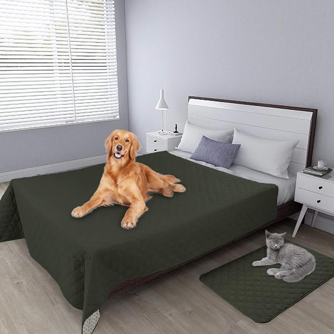 Easy-Going Waterproof Dog Bed Cover, Non-Slip Pet Blanket, 52x82in | Light Blue, Leakproof Couch Cover, Machine Washable Furniture Mattress Protector, Soft Sofa Mat For Dogs, Pet Friendly