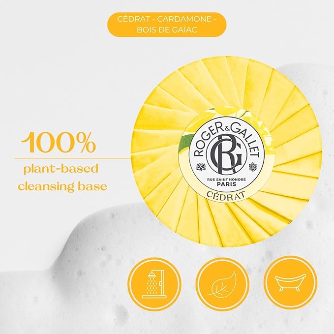 ROGER & GALLET | Body Wash & Body Soap for Women | Cedrat - Citron 3.5 oz