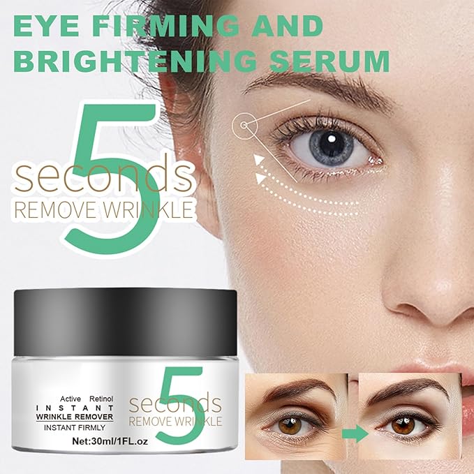 2.5% Active Retinol Eye Serum Cream, Firming and Brightening Hydrating Eye Cream to Help Reduce the Wrinkles Fine Lines, Moisturizing Care Serum, Lightweight and non-greasy (30ml/1 fl.oz)