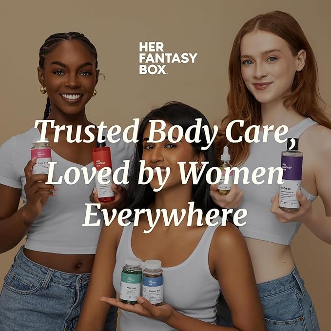 Her Fantasy Box Yummy | Body Wash - Indulgent, Luxurious Body Wash for Deep Cleansing, Moisturizing, and Nourishing Skin - Refreshing Scent for All Skin Types - 16 oz