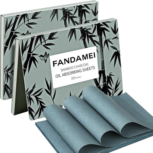 FANDAMEI Oil Blotting Sheets For Face, 200 Counts Oil Blotting Papers For Face, Blotting Paper for Oily Skin, Oil Control Film, Oil Absorbing Sheets, Oil Absorbing Tissues