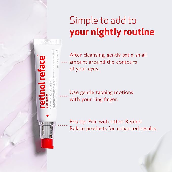 INDEED Labs Retinol Reface | Anti-Aging Under Eye Cream with Retinol | Targets Crow’s Feet, Wrinkles, & Dark Circles | with Ribose, Honey Locust Seed, & Carrot Extract to Smooth & Brighten, (15mL)